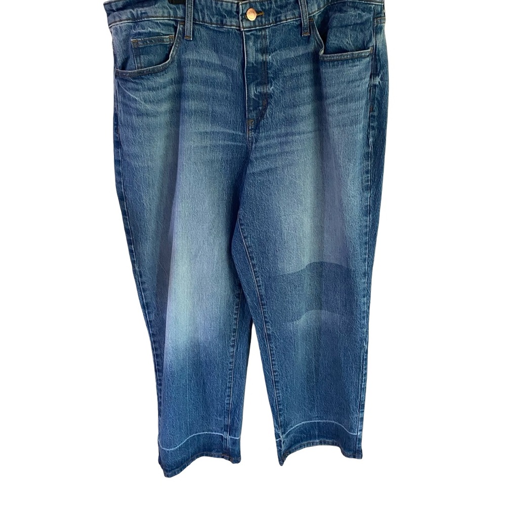 Blue Denim vintage stretch straight Jeans